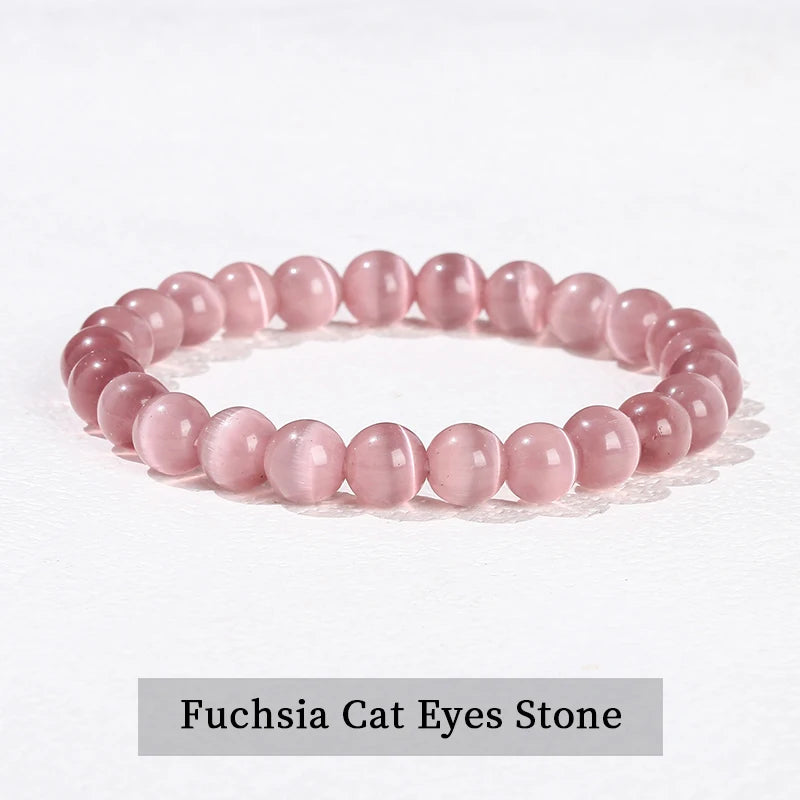 Elastic Natural Crystal Bead Bracelet