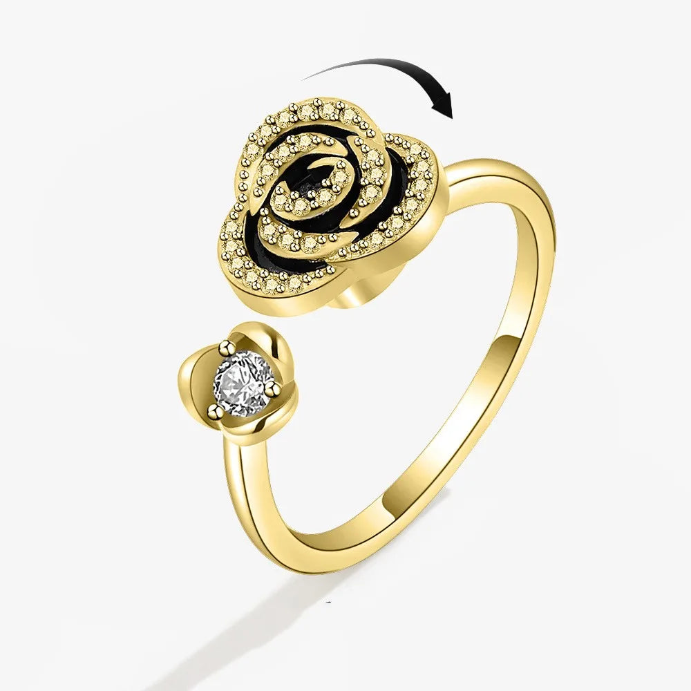 LunaSpin Crystal Ring