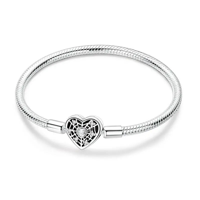 HeartSpark Sterling Silver Zircon Bracelet