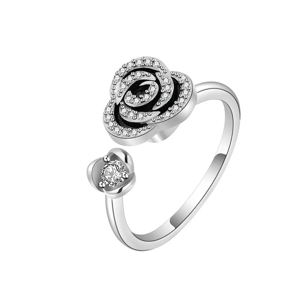 LunaSpin Crystal Ring