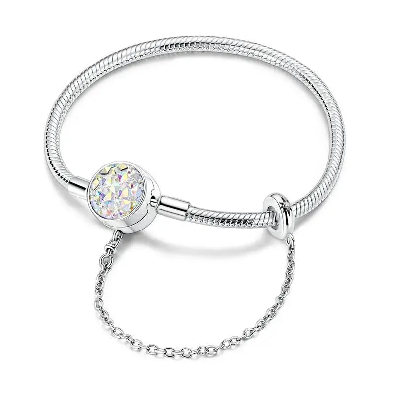 HeartSpark Sterling Silver Zircon Bracelet