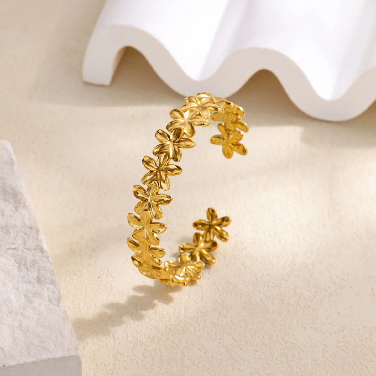 Imperial Bloom Cuff Bracelet