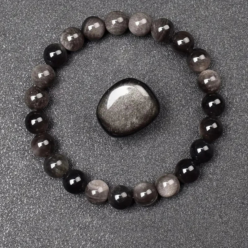 Mystic Glow Obsidian Beads