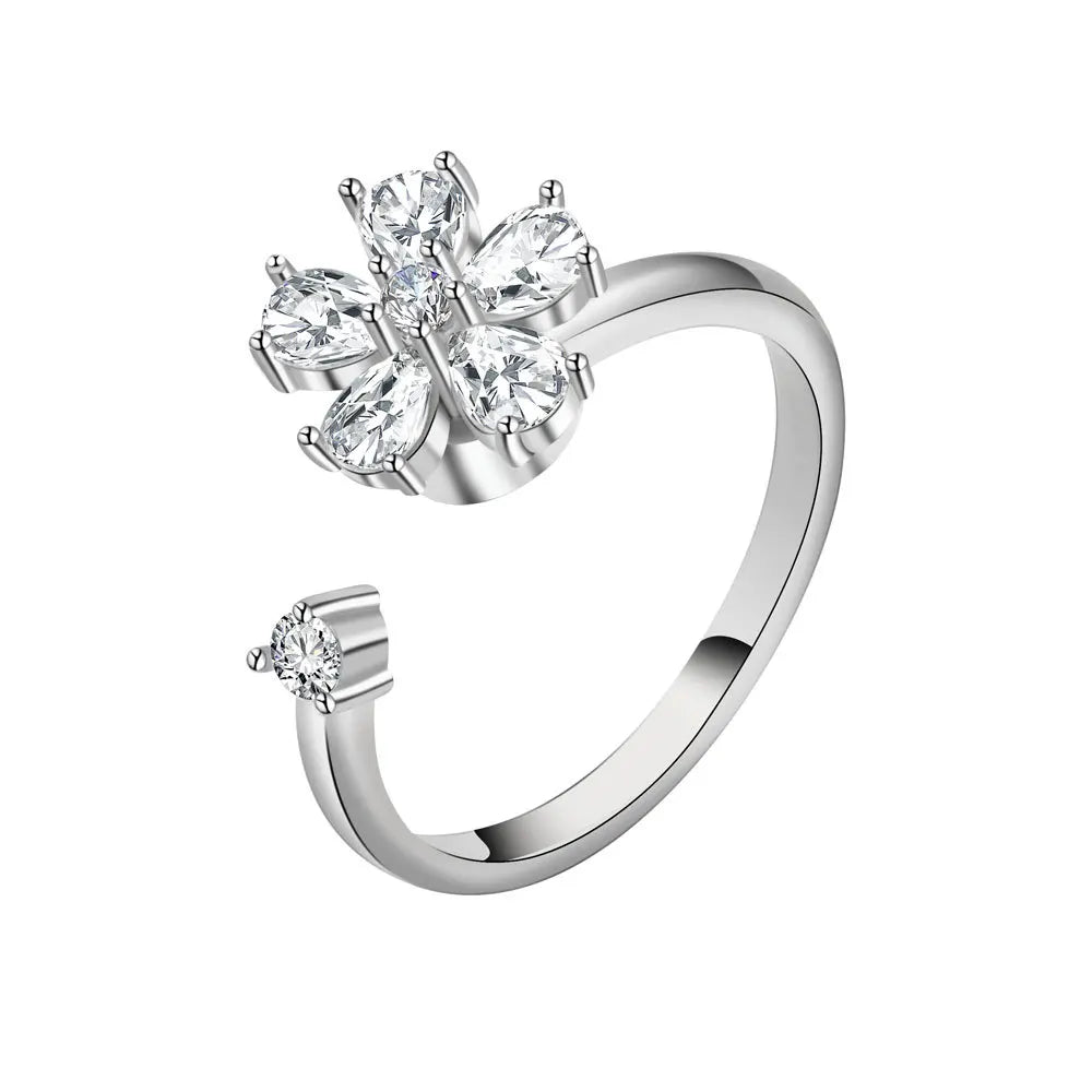 LunaSpin Crystal Ring