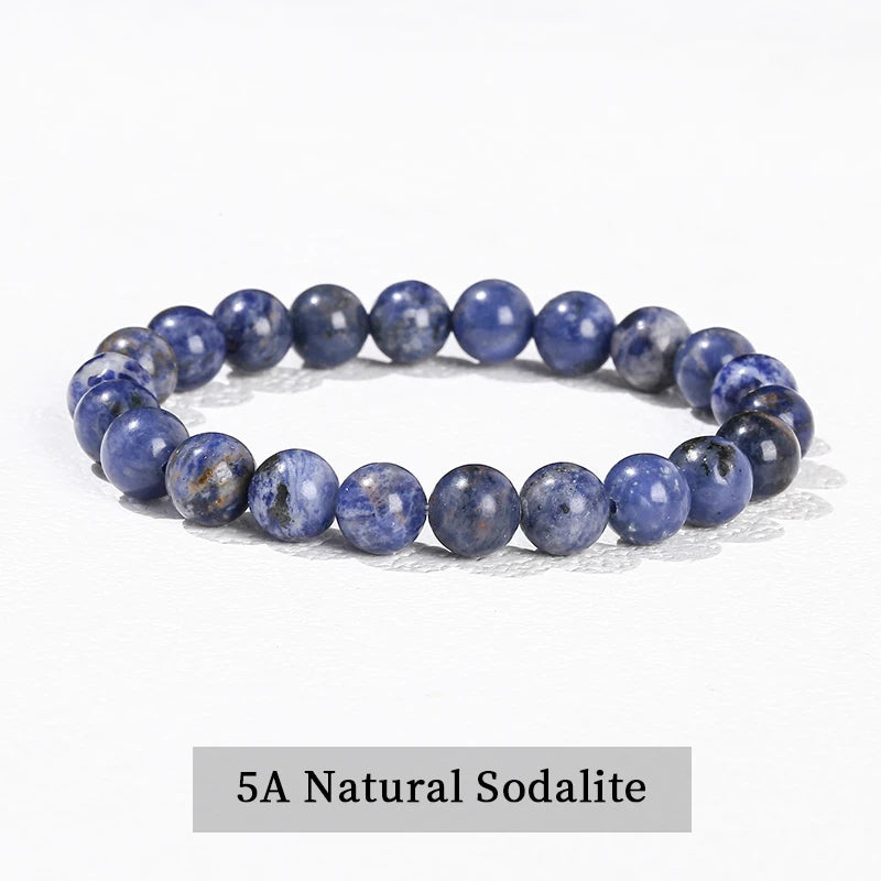 Elastic Natural Crystal Bead Bracelet