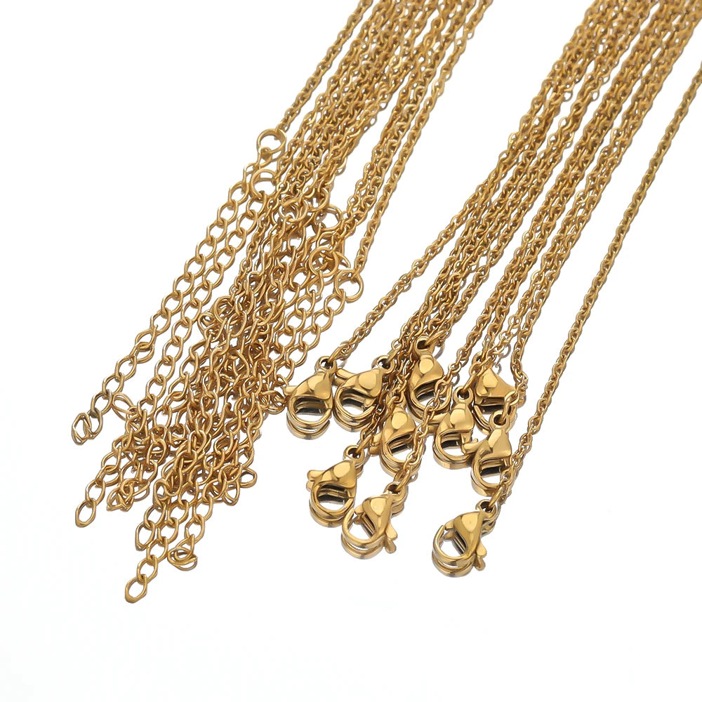 Classic Gold Link Chains Wholesale Set
