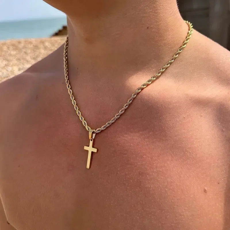 Sacred Glow Cross Necklace