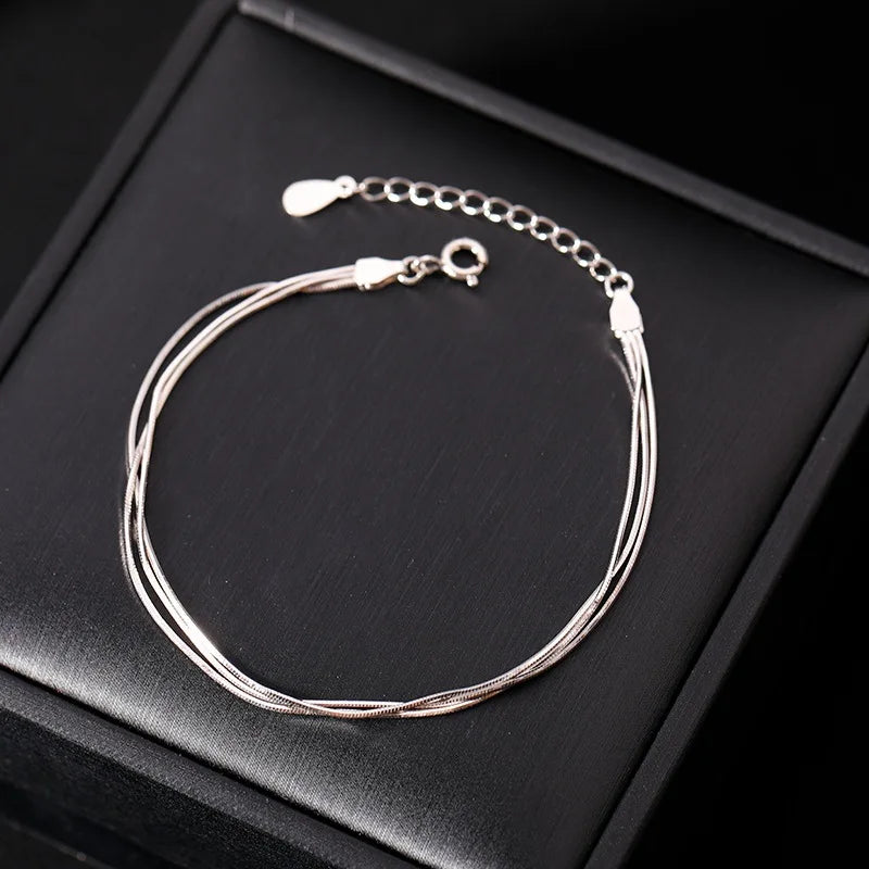 Silver Harmony Adjustable Bracelet