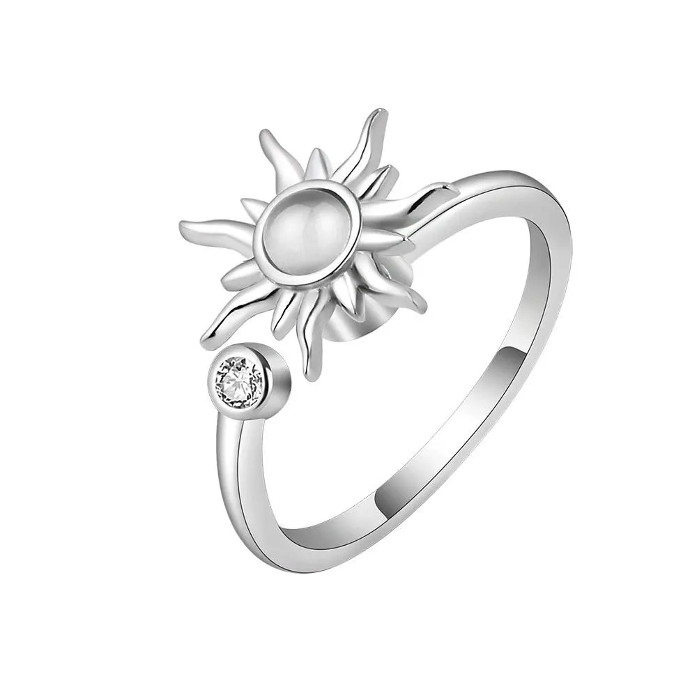 LunaSpin Crystal Ring