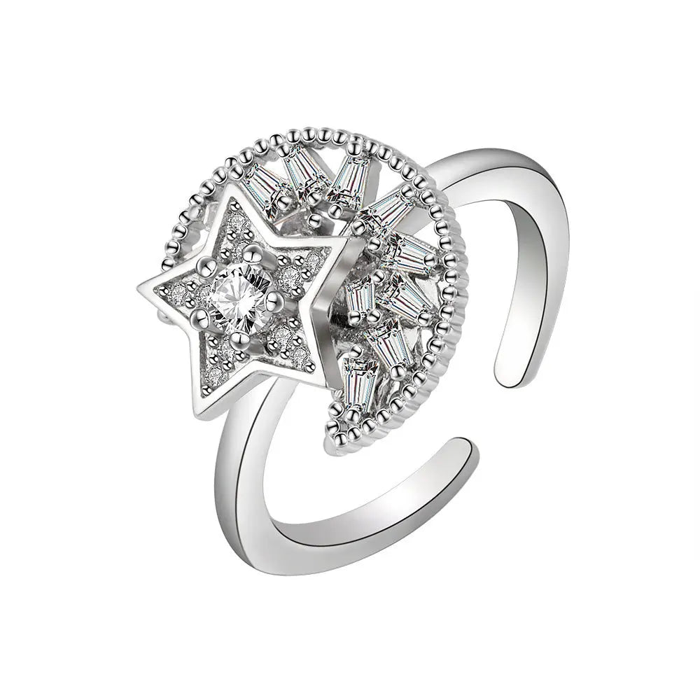 LunaSpin Crystal Ring