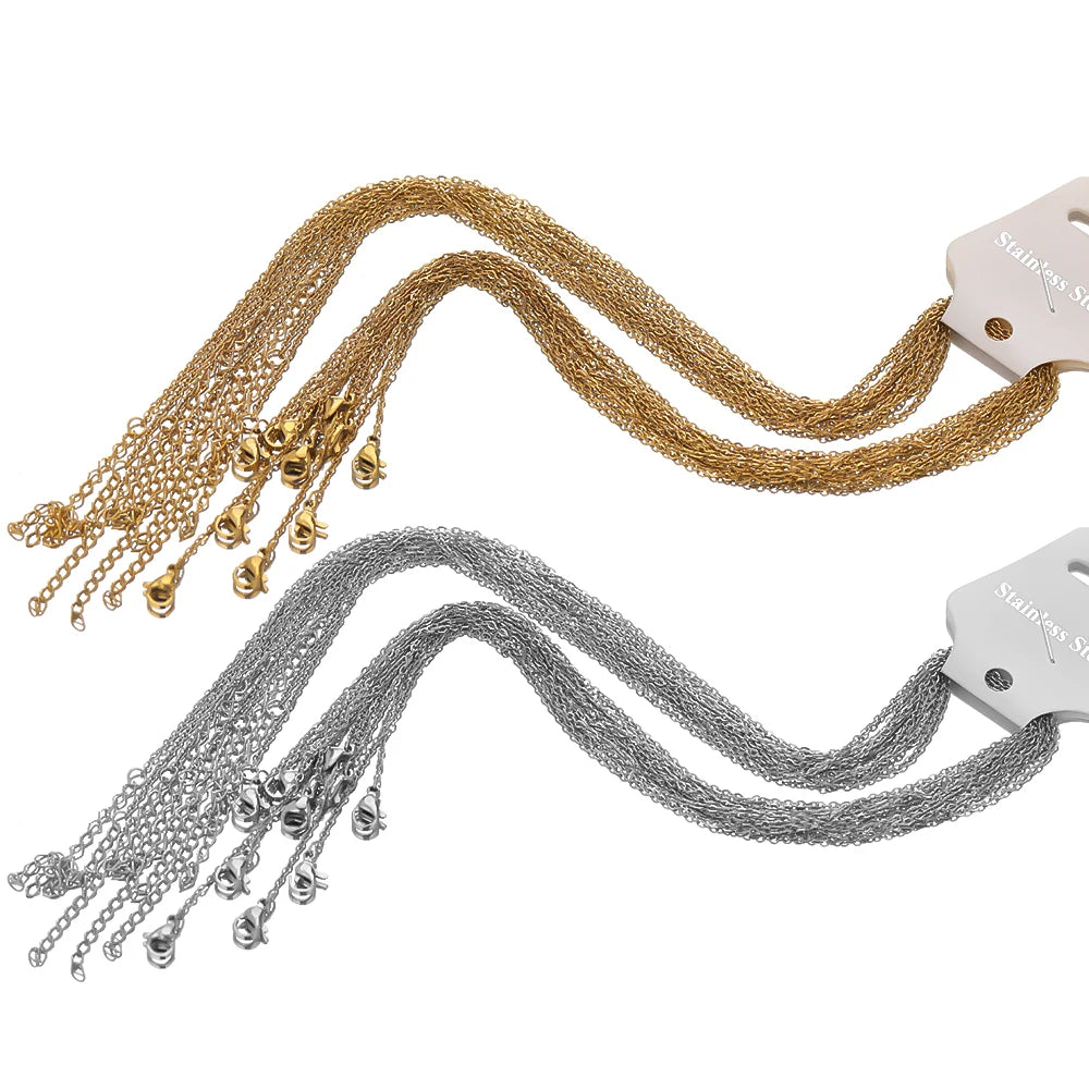 Classic Gold Link Chains Wholesale Set