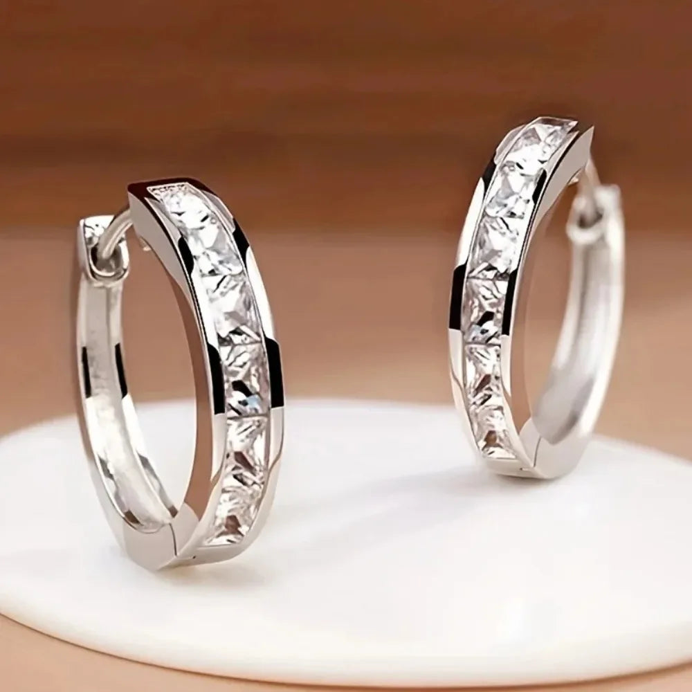 Royal Spark Hoop Earrings