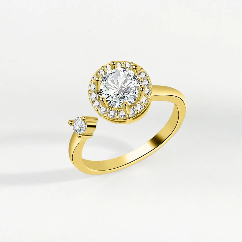 LunaSpin Crystal Ring