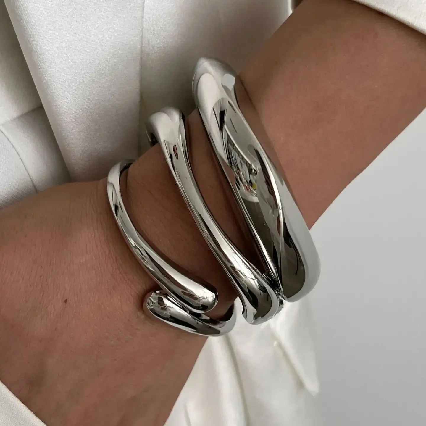 Fashion Geometric Open Bangle