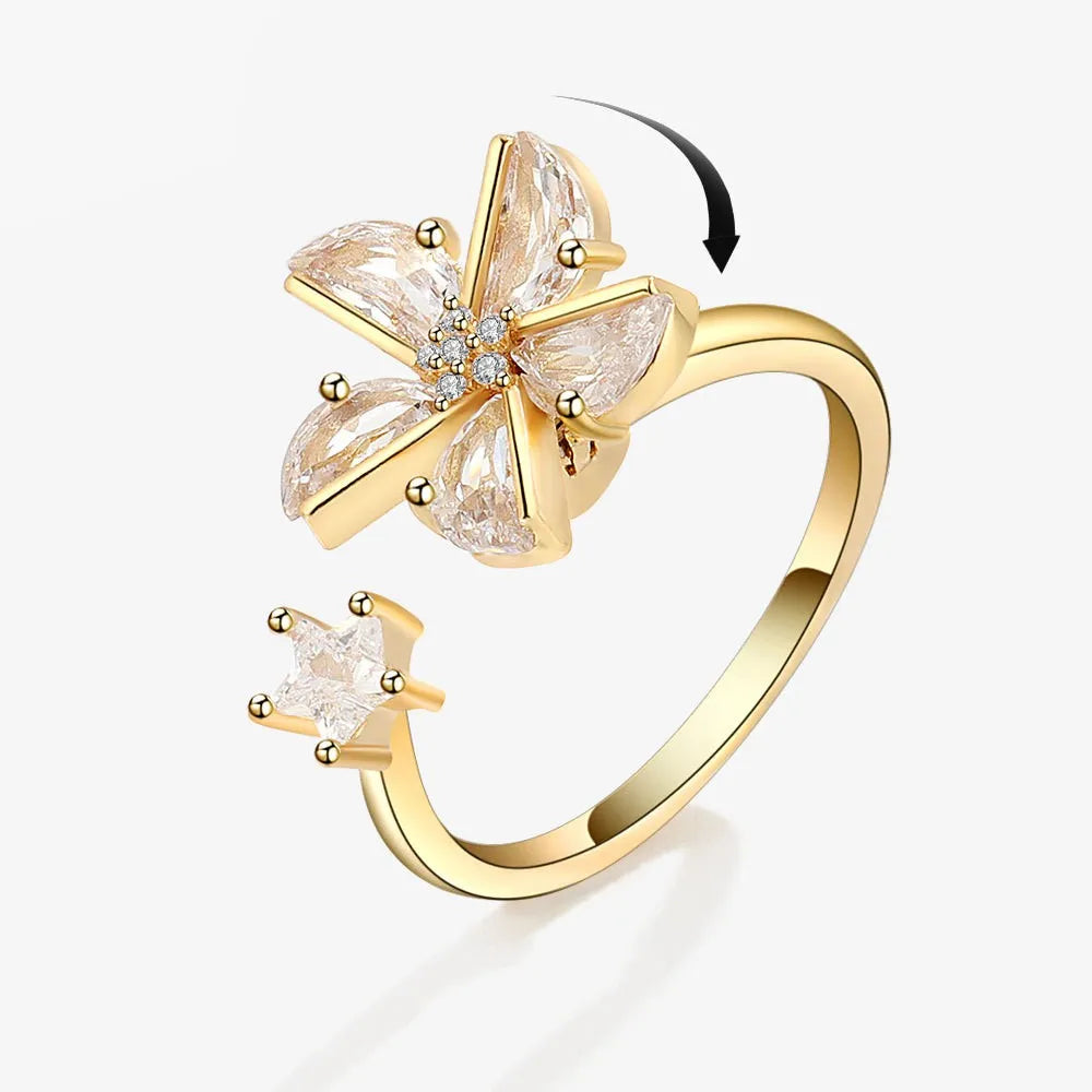 LunaSpin Crystal Ring