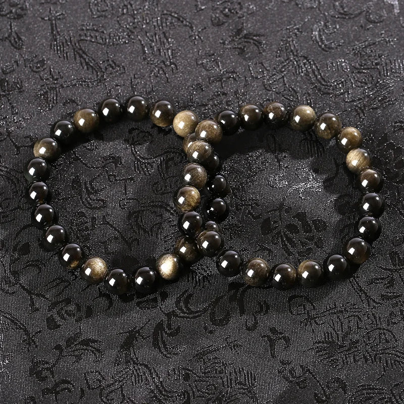 Mystic Glow Obsidian Beads