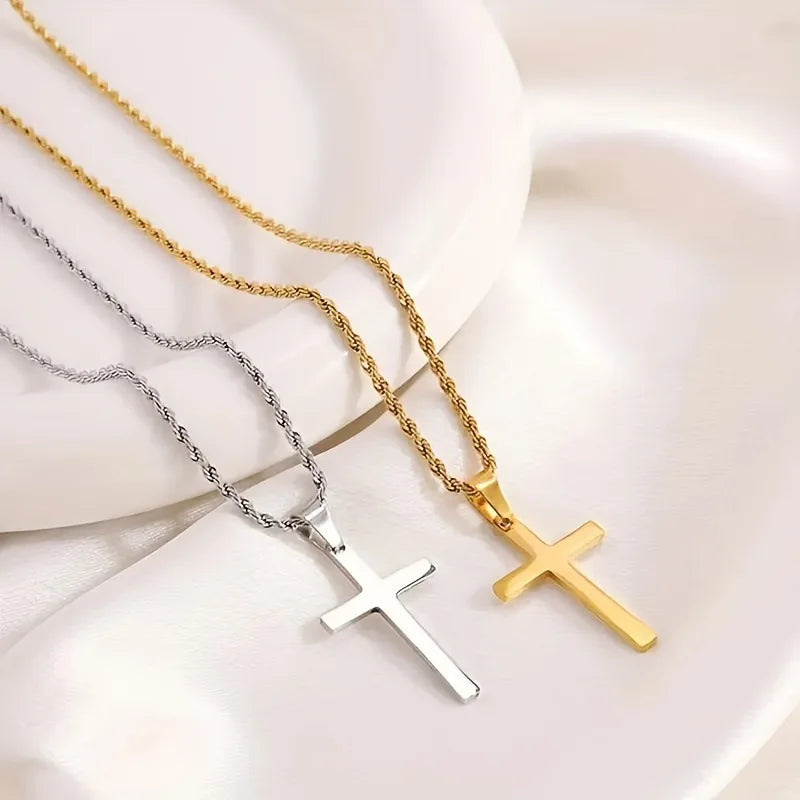 Sacred Glow Cross Necklace