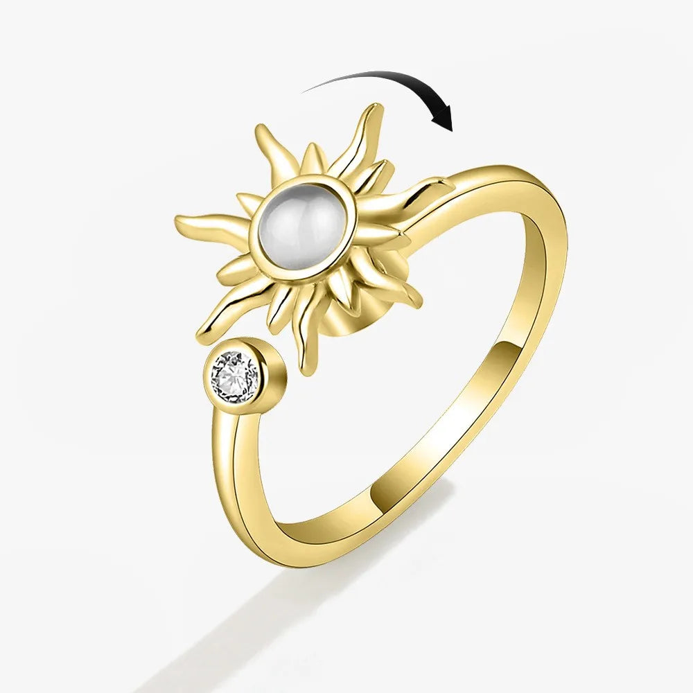 LunaSpin Crystal Ring