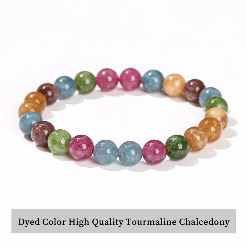 Elastic Natural Crystal Bead Bracelet