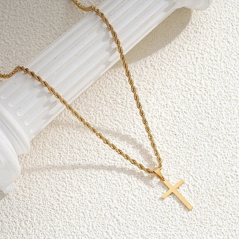 Sacred Glow Cross Necklace
