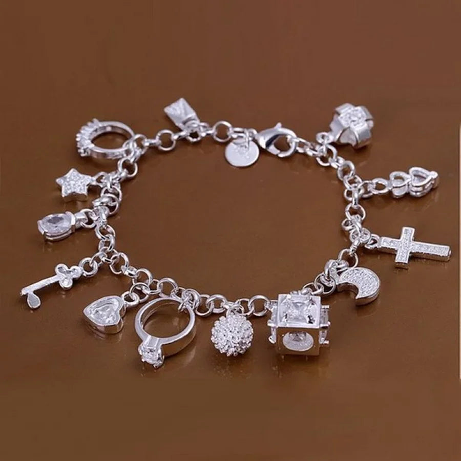 Elegant Sterling Silver Chain Bracelet