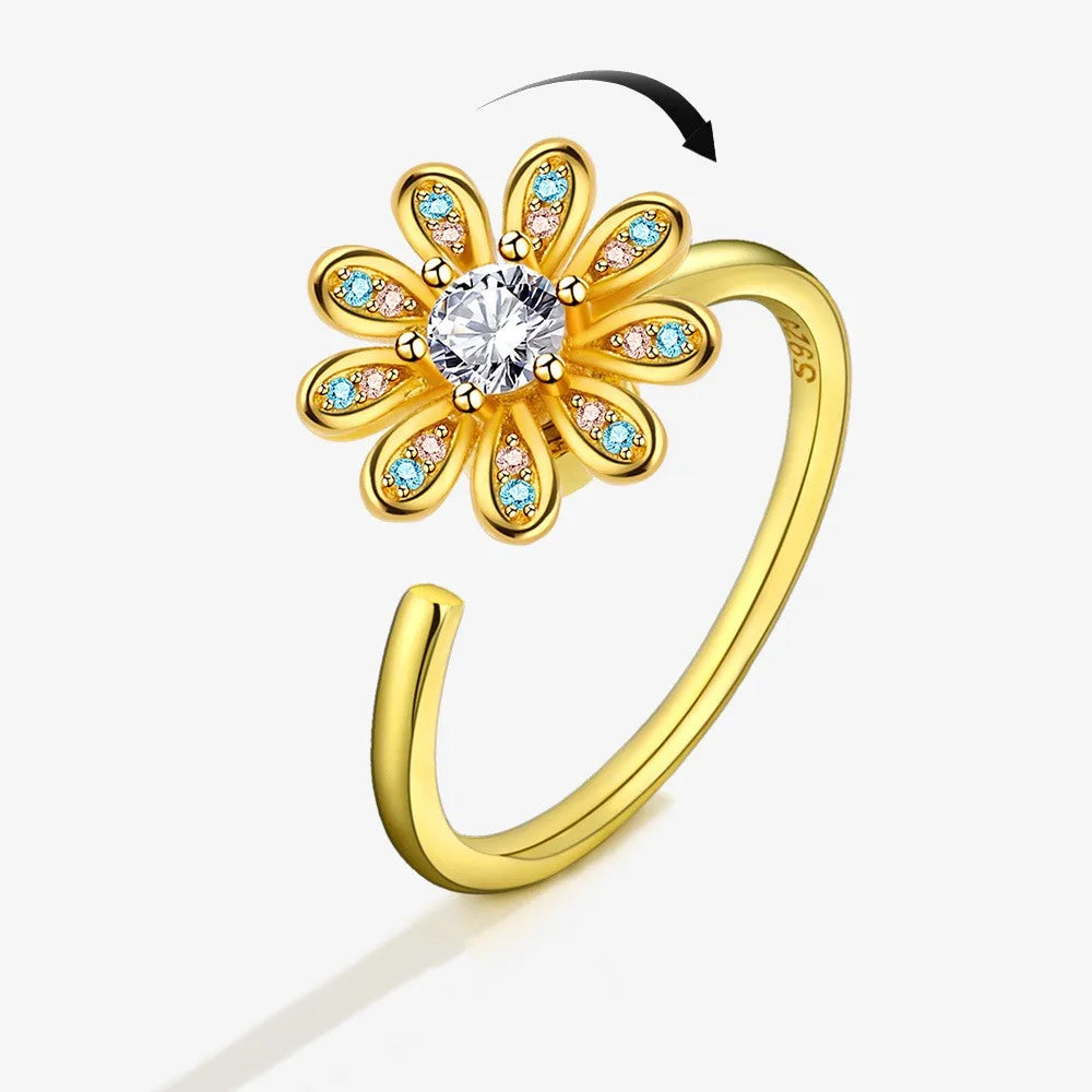 LunaSpin Crystal Ring