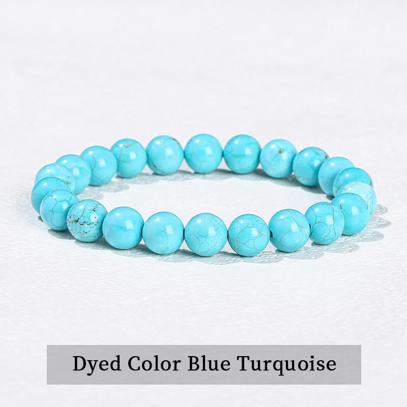 Elastic Natural Crystal Bead Bracelet