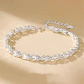Elegant Sterling Silver Chain Bracelet