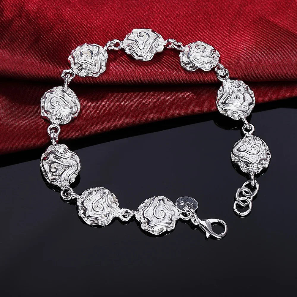 Elegant Sterling Silver Chain Bracelet