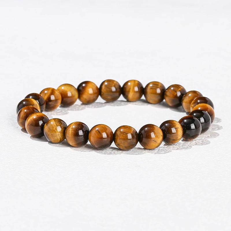 Elastic Natural Crystal Bead Bracelet