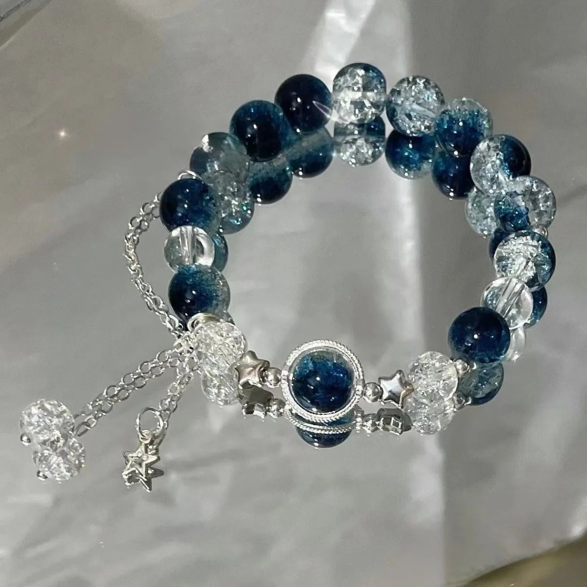 Radiant Luxe Silver Bracelet Set