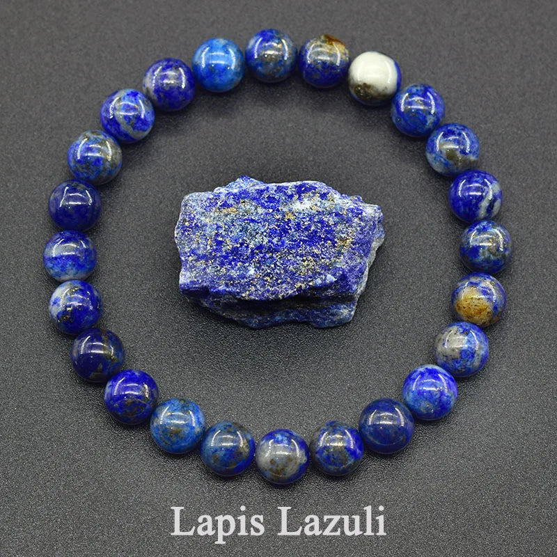 Unisex Lapis Lazuli Energy Bracelet