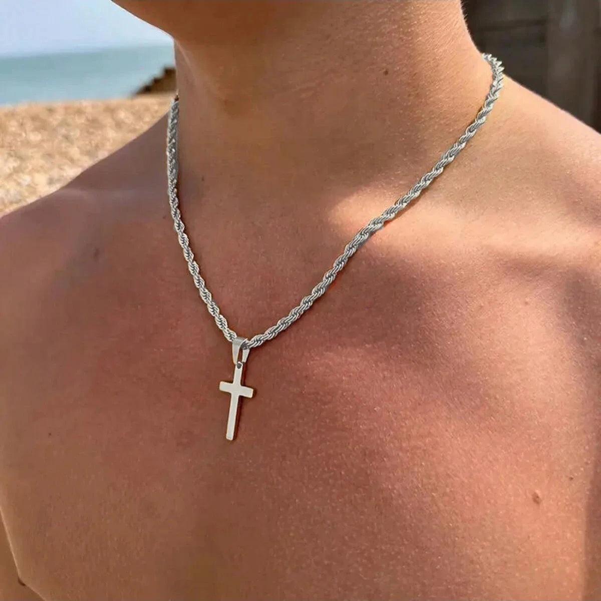 Sacred Glow Cross Necklace
