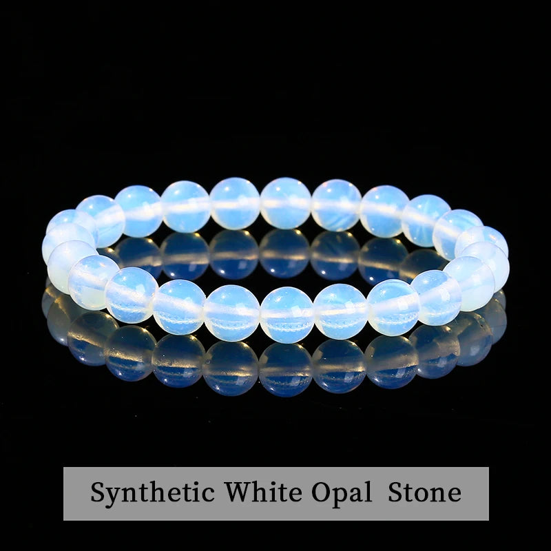 Elastic Natural Crystal Bead Bracelet