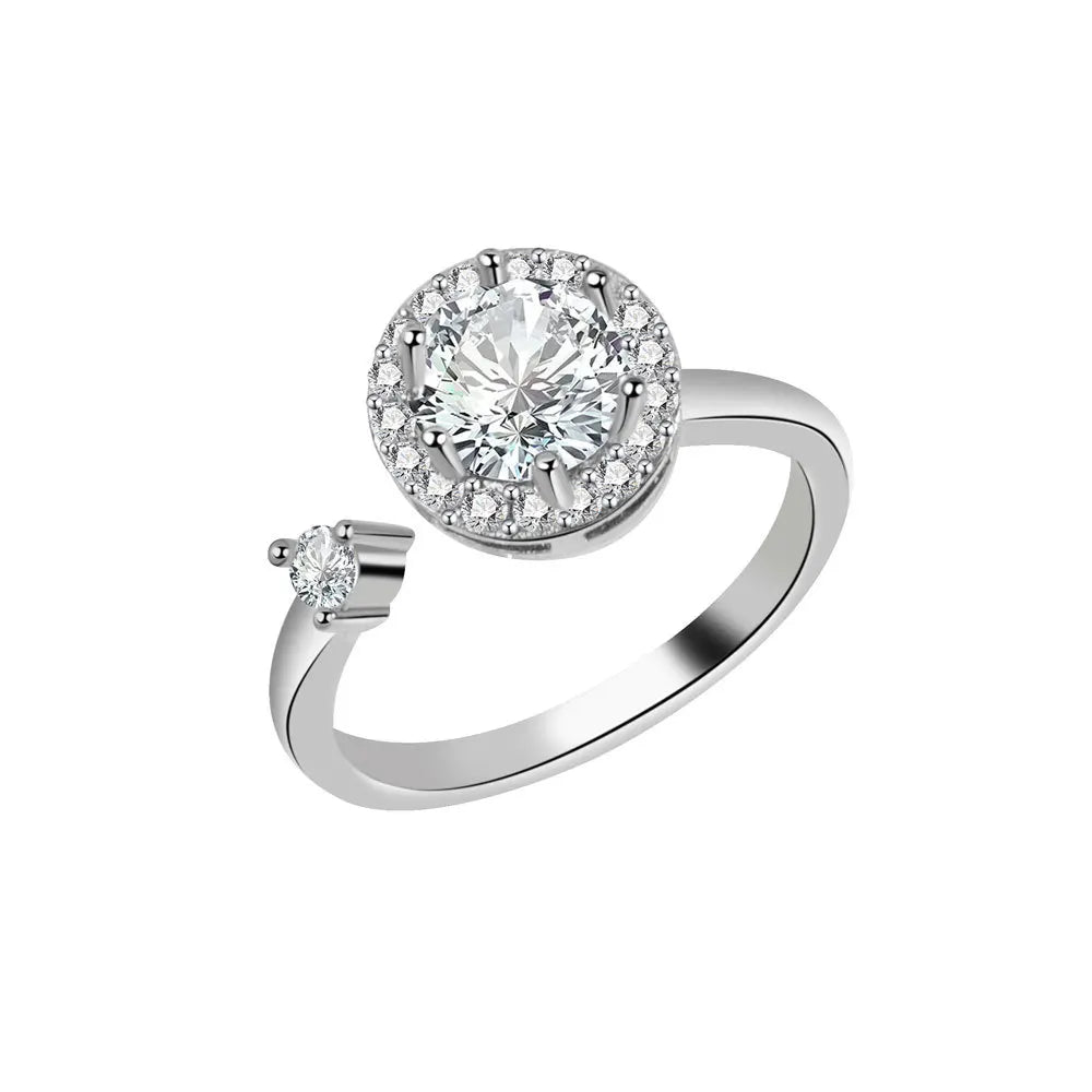 LunaSpin Crystal Ring