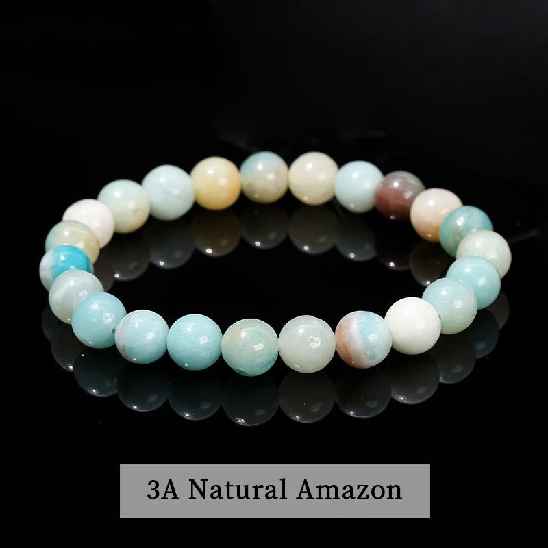 Elastic Natural Crystal Bead Bracelet
