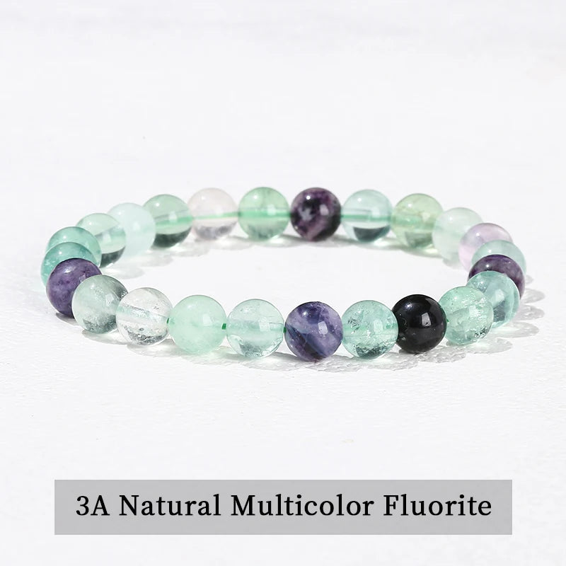 Elastic Natural Crystal Bead Bracelet