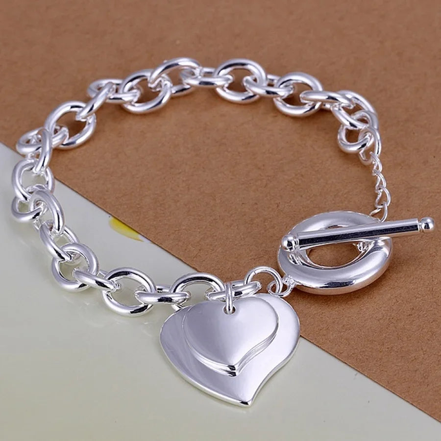Elegant Sterling Silver Chain Bracelet