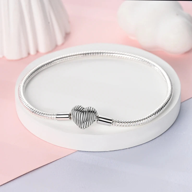 HeartSpark Sterling Silver Zircon Bracelet