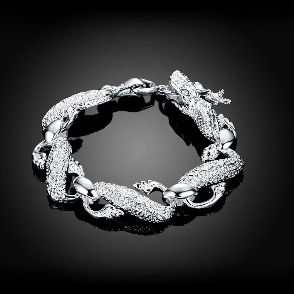 Elegant Sterling Silver Chain Bracelet