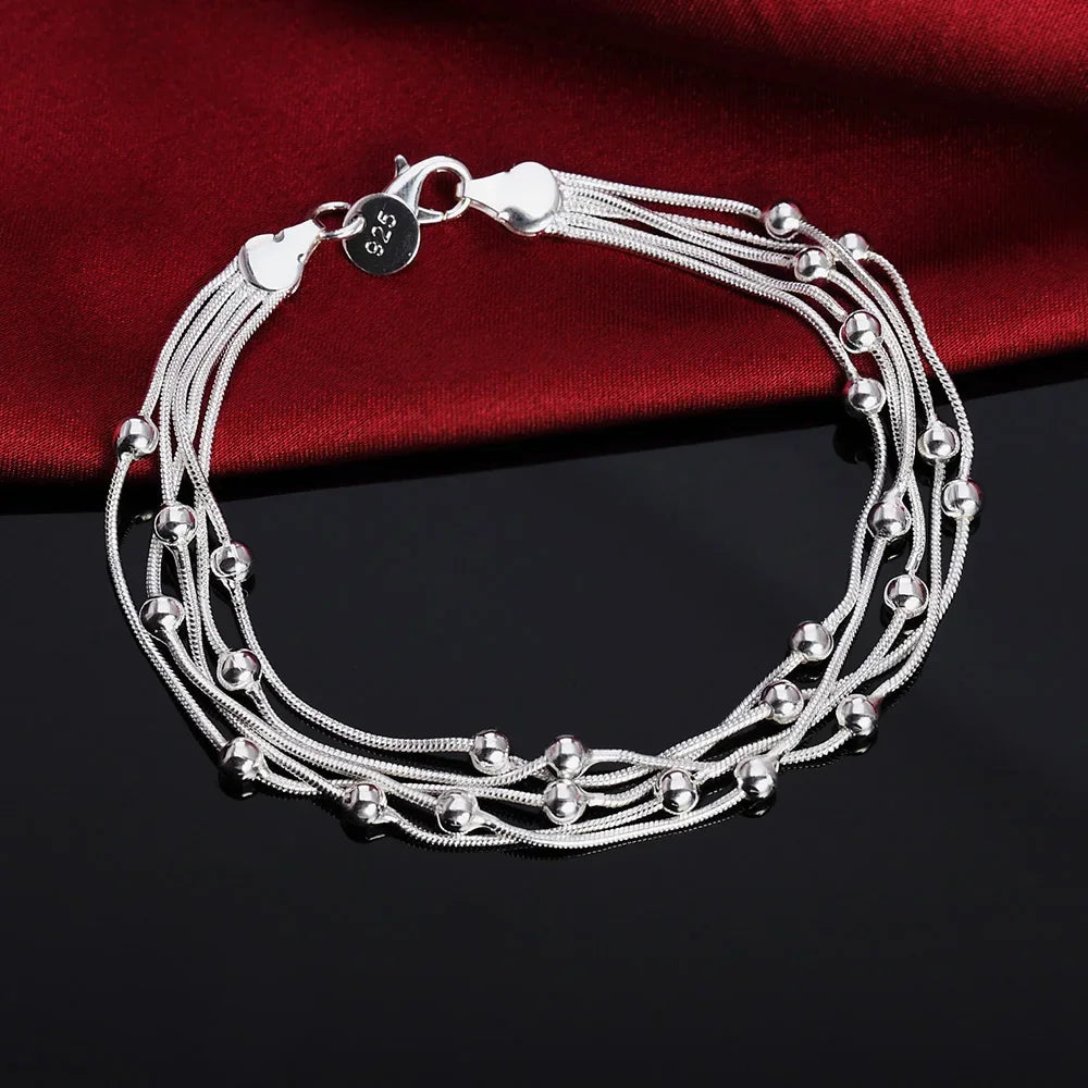 Elegant Sterling Silver Chain Bracelet