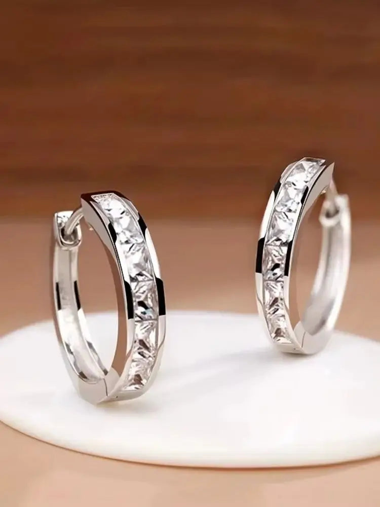 Royal Spark Hoop Earrings