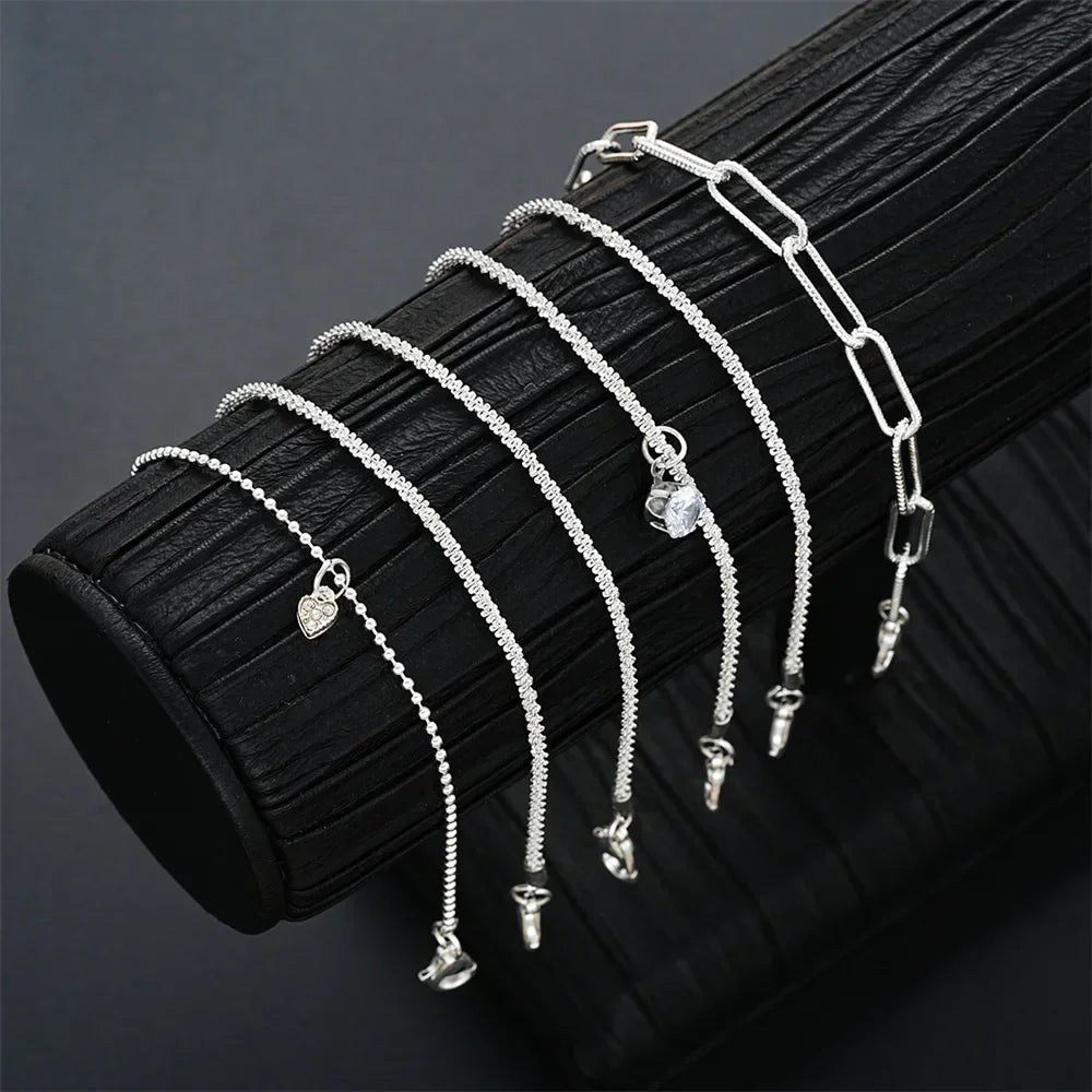 Radiant Luxe Silver Bracelet Set