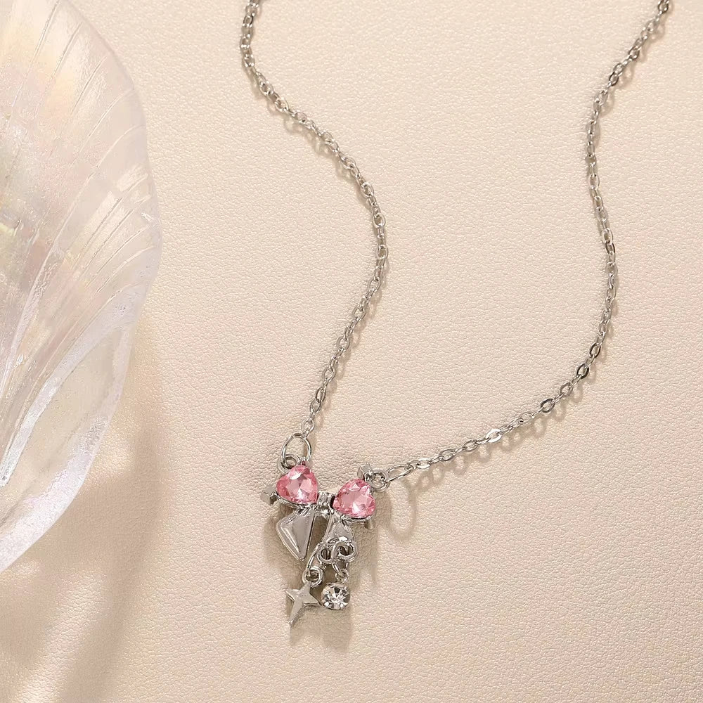 Pink Princess Bow Chain