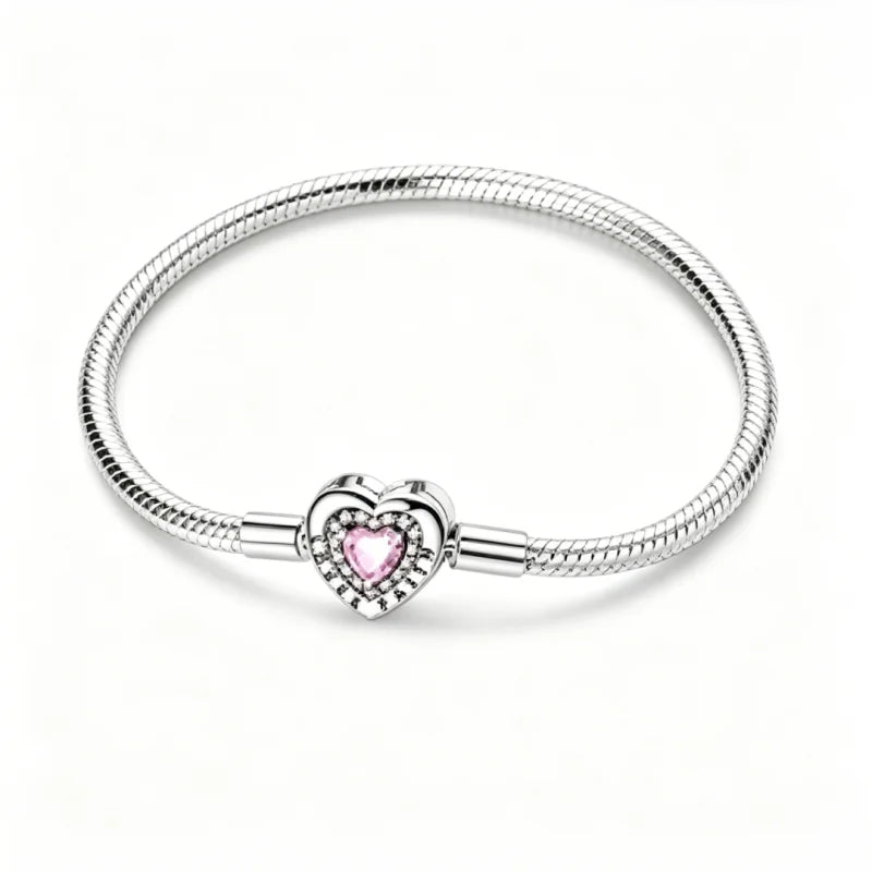 HeartSpark Sterling Silver Zircon Bracelet