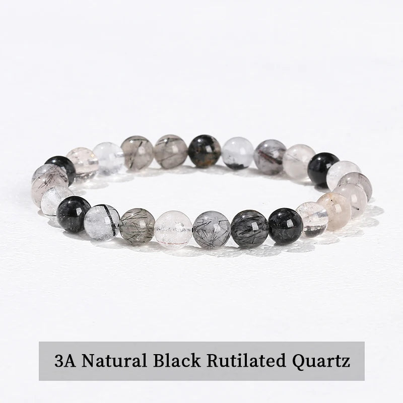 Elastic Natural Crystal Bead Bracelet