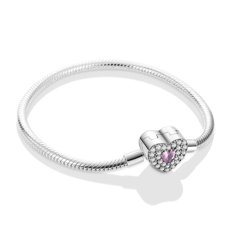 HeartSpark Sterling Silver Zircon Bracelet