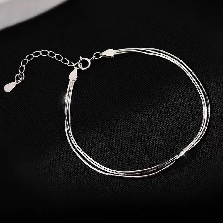 Silver Harmony Adjustable Bracelet