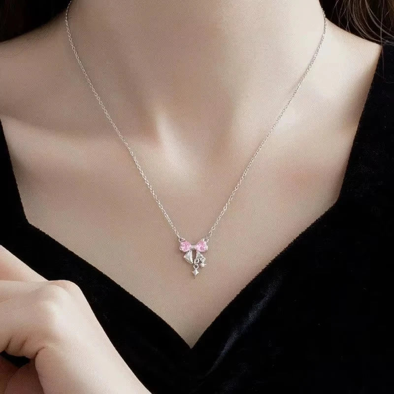 Pink Princess Bow Chain