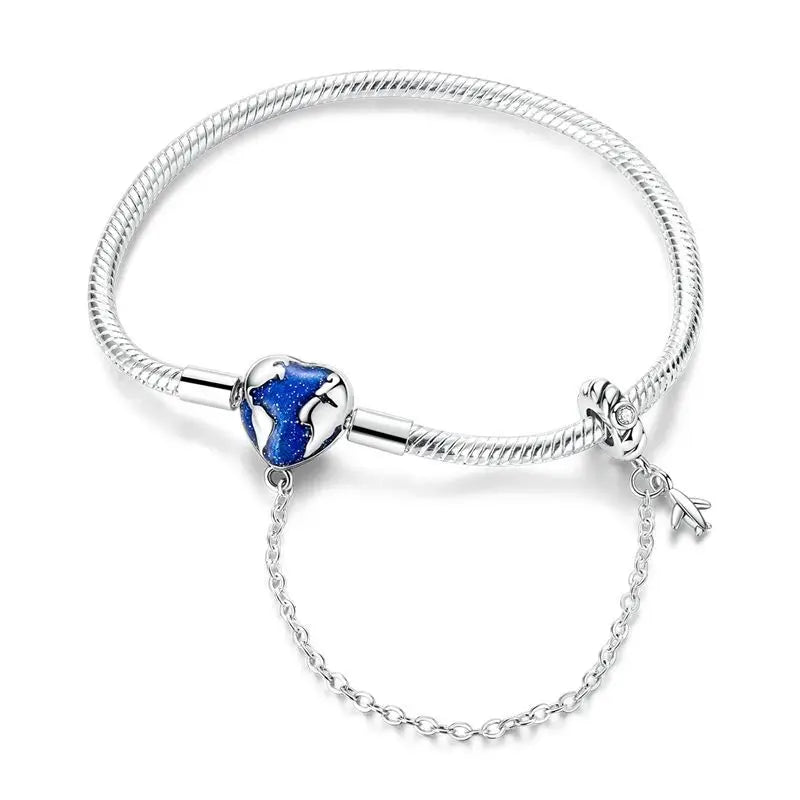 HeartSpark Sterling Silver Zircon Bracelet